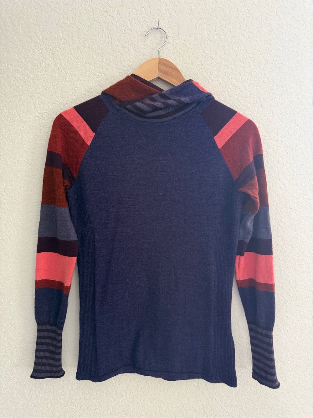 Smartwool Merino Wool Blend Hooded Sweater Size S